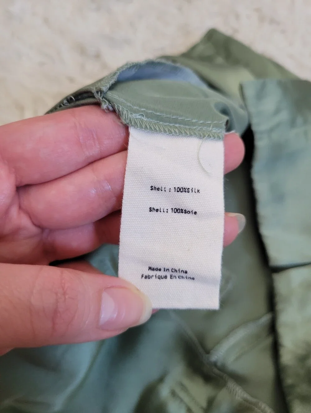 Silk Pants L'agence Womens Roxy Silk Paperbag Cargo Pant Green Sz 6